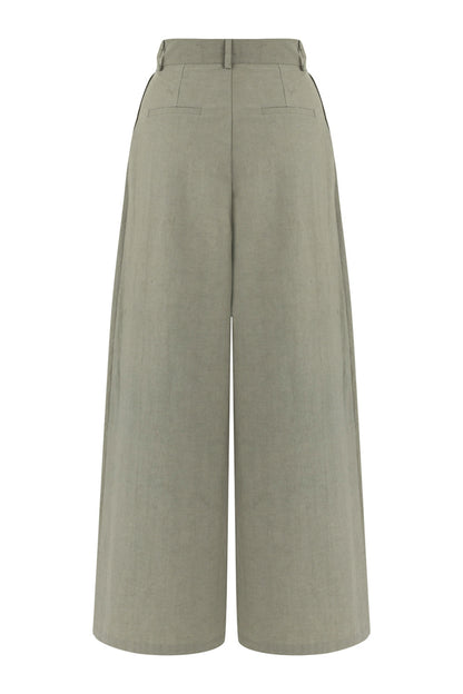 Pleated Wide Leg Pants