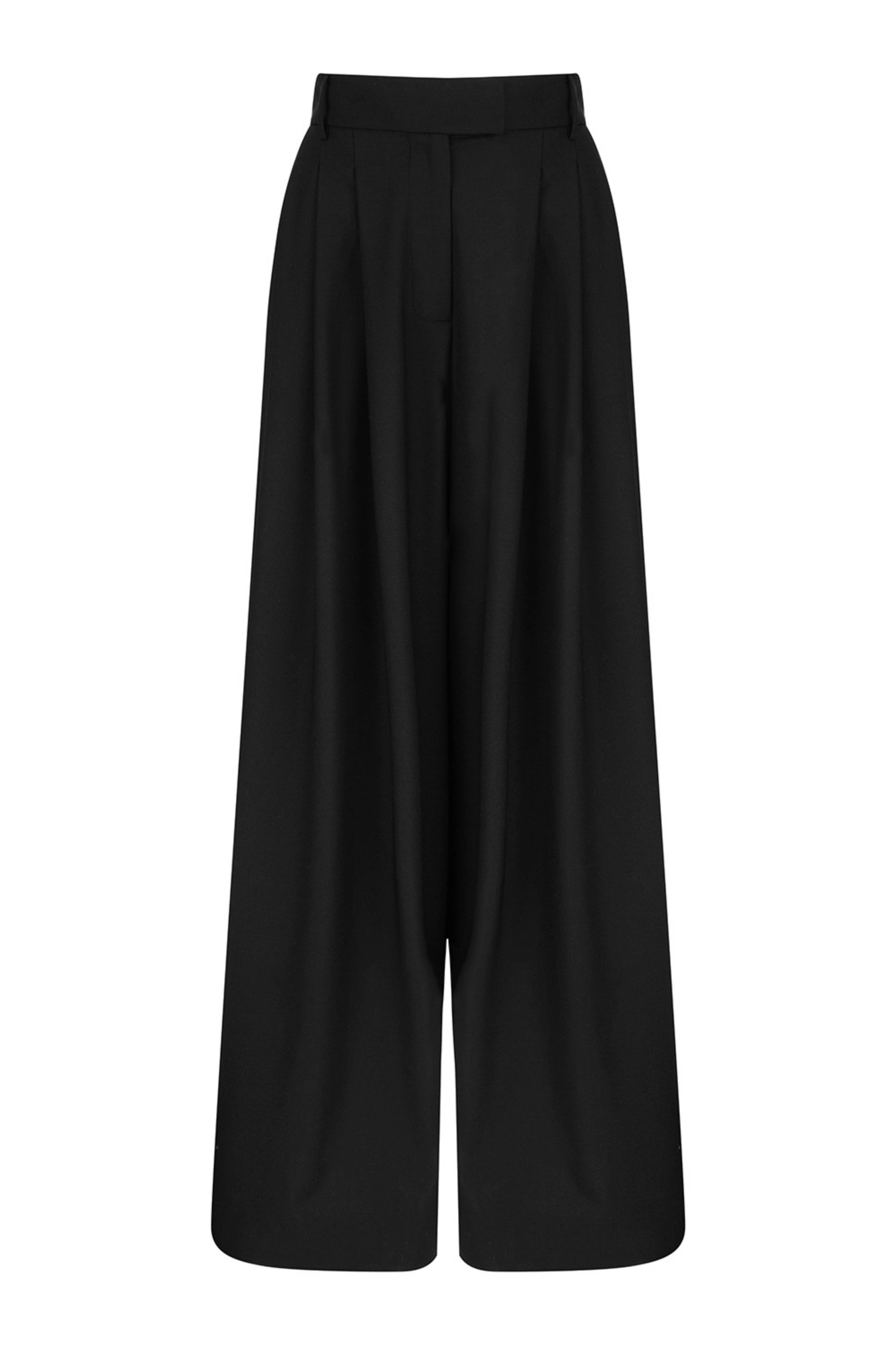 Pleated Wide Leg Pants