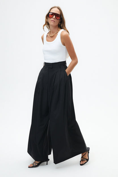 Pleated Wide Leg Pants