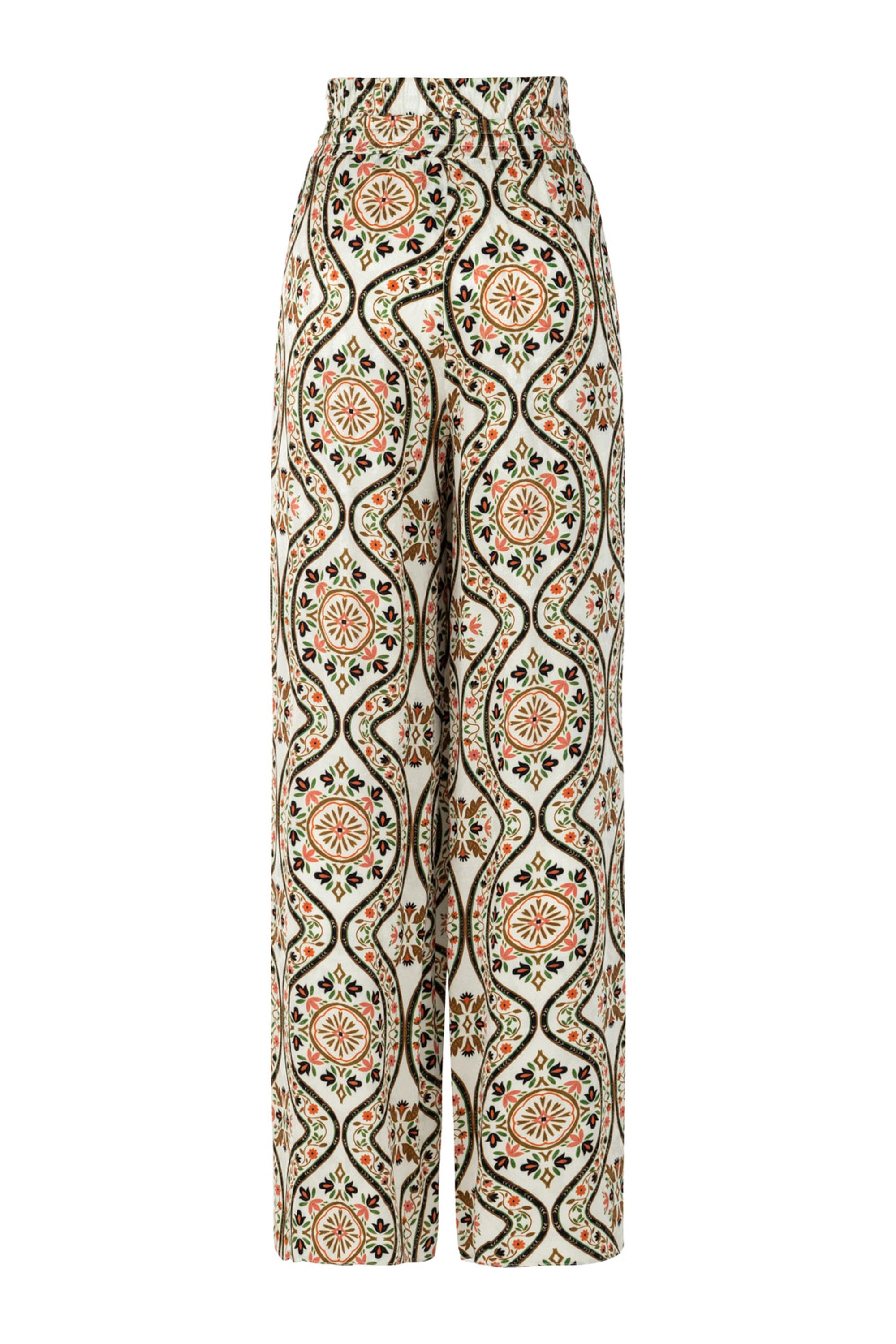 Printed Wide Leg Pants