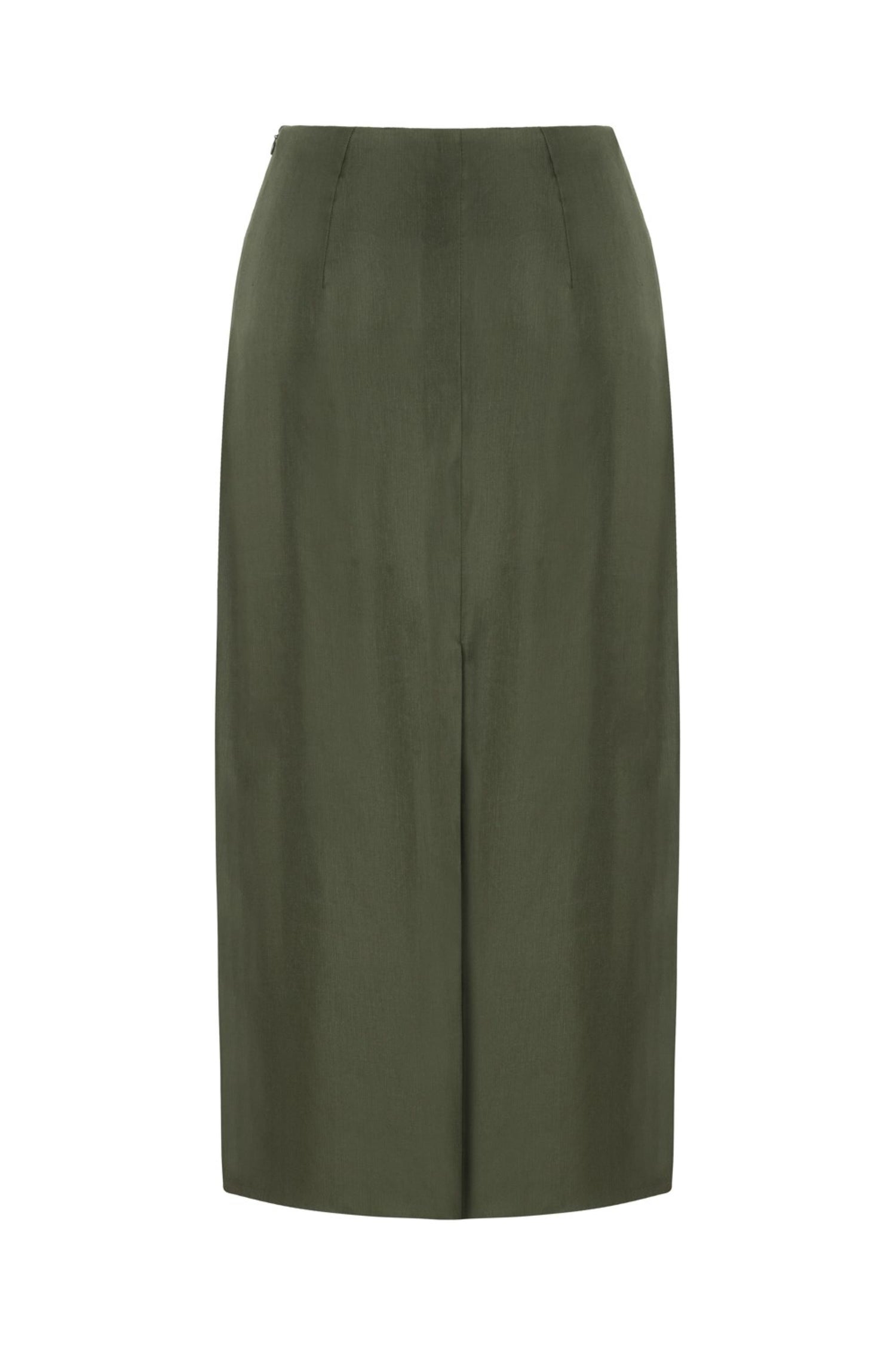 Midi Skirt with Back Slits