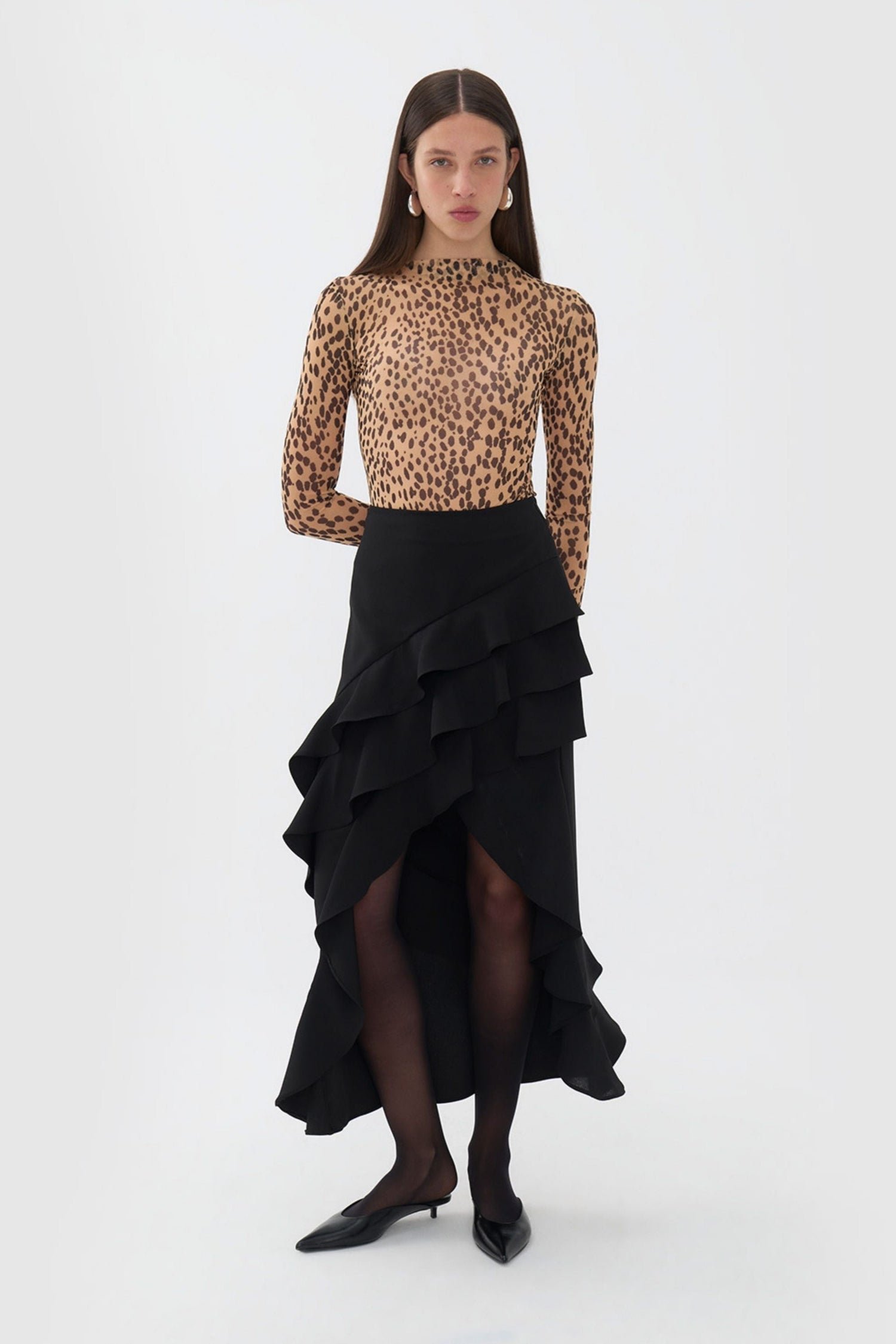 Long Skirt with Flounced (Final Sale)