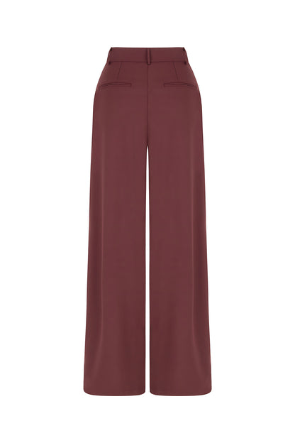 Pleated High-Waisted Pants