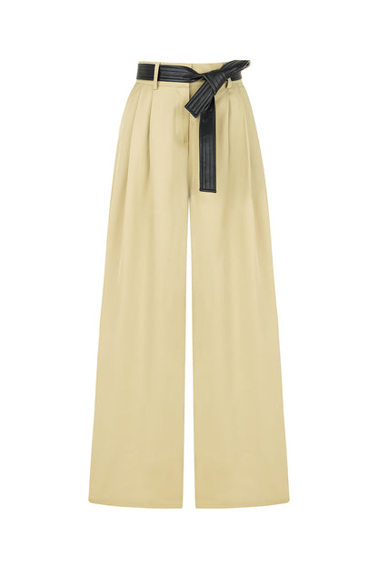 High Waist Pleated Pants