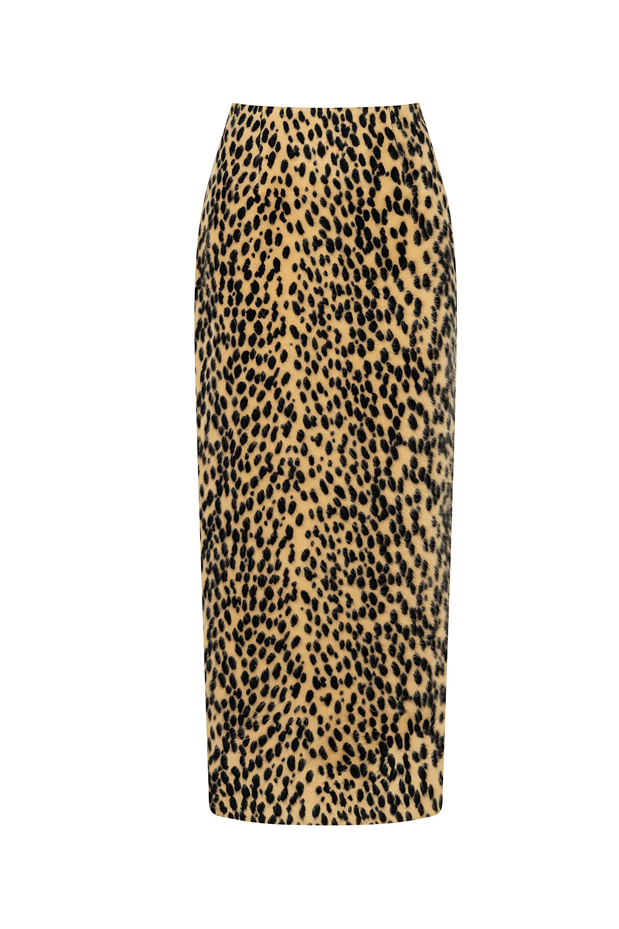 Leopard Print Pencil Skirt