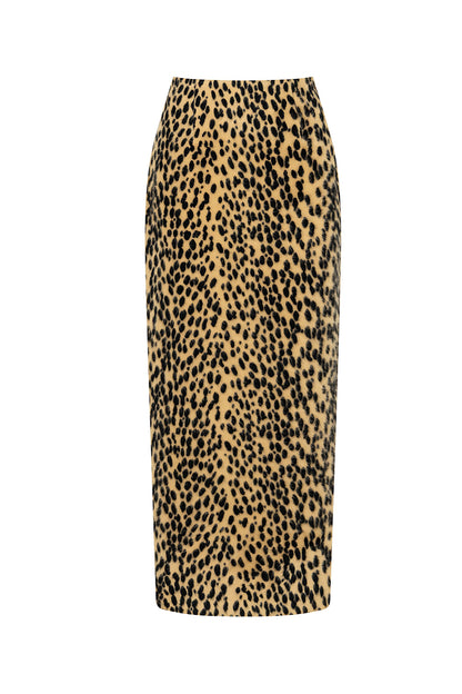 Leopard Print Pencil Skirt