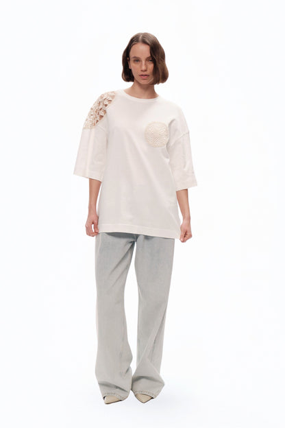 Embroidered Detail T-Shirt