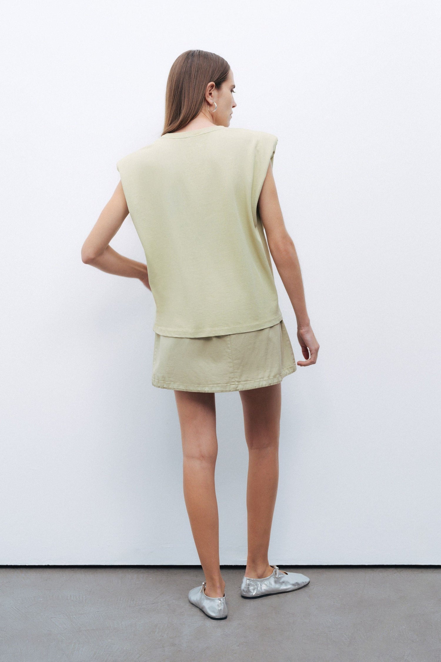 Olive Green Padded T-shirt