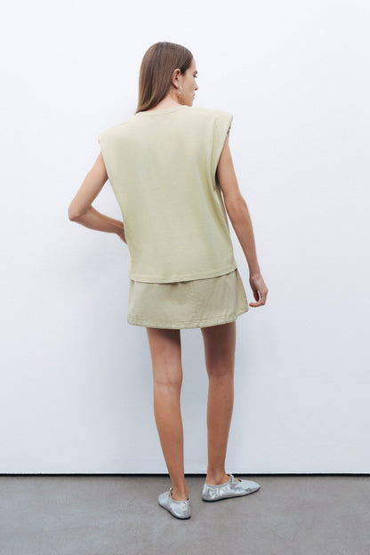 Olive Green Padded T-shirt
