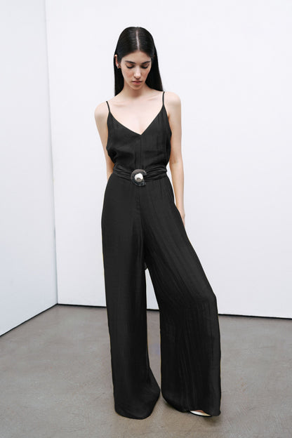 Black Metal Accessory Overalls