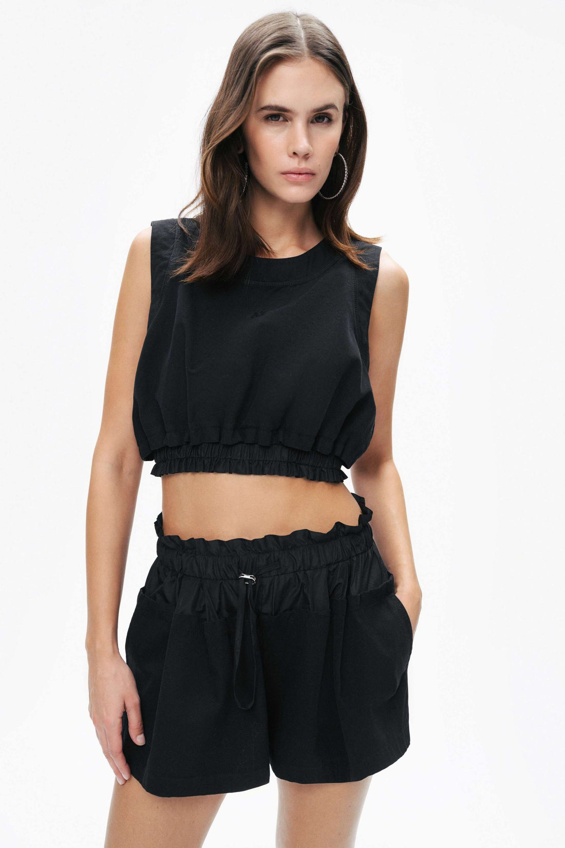 Crop Top with Printed Detail