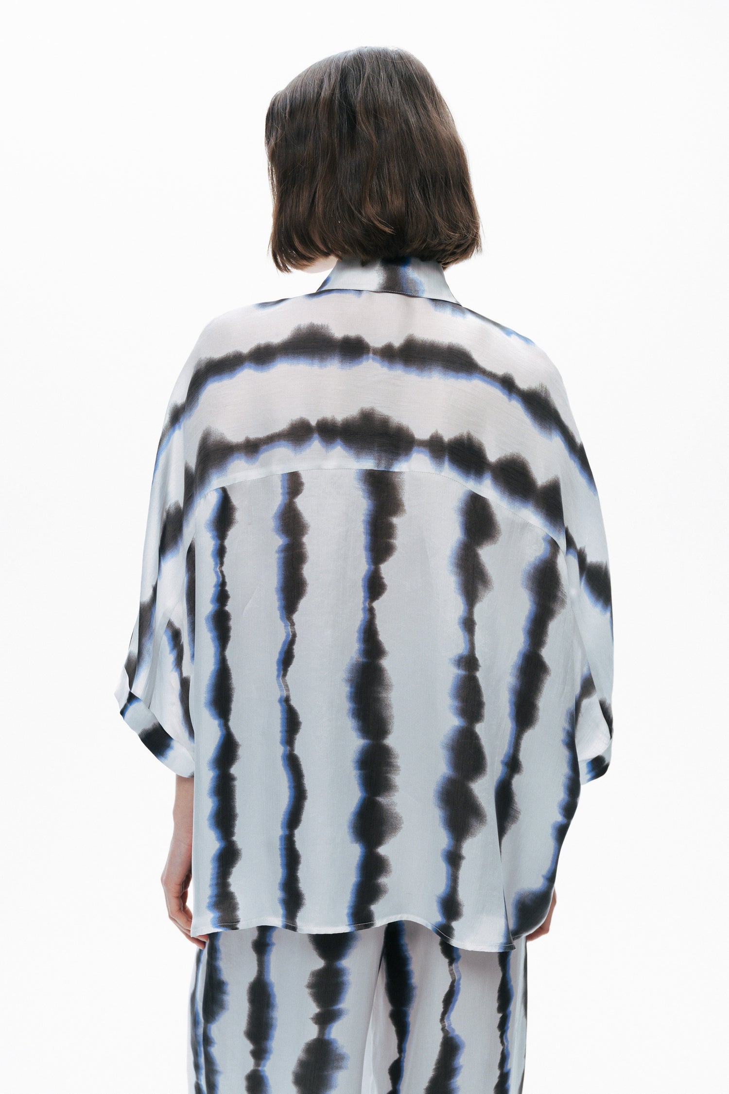 Flowy Tie-Dye Patterned Shirt