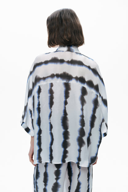 Flowy Tie-Dye Patterned Shirt