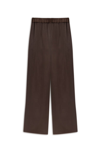 Coffee Beaded Embroidered Pants