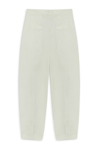 Ecru Balloon Cut Pants