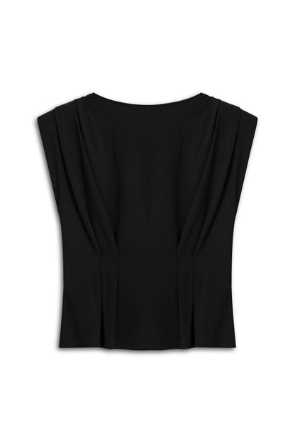 T-Shirt with Agraffe Accessory Detail