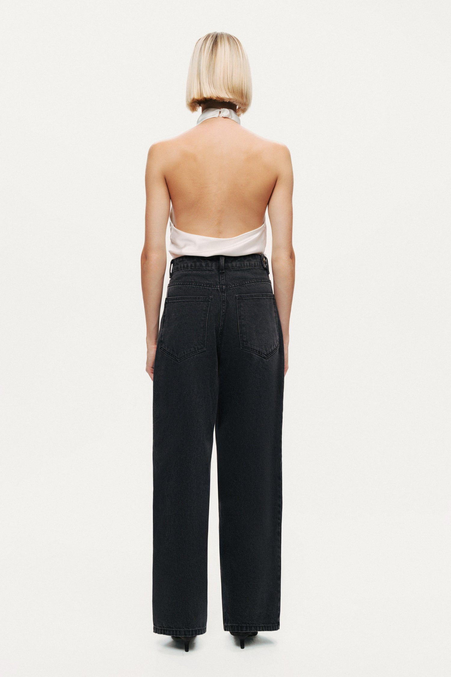 Washed Wide Leg Jeans
