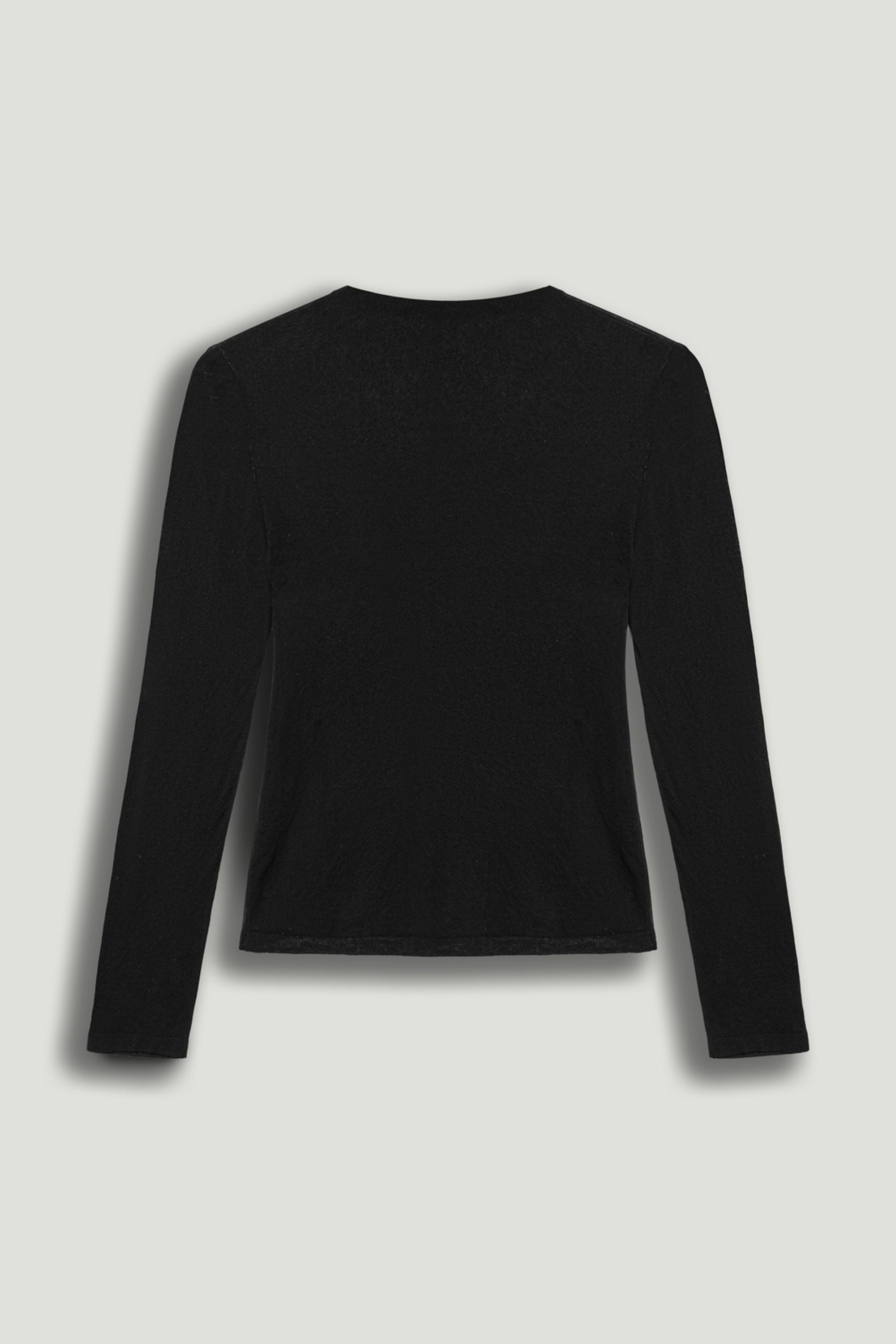 Sheer Crew-Neck Mesh Top