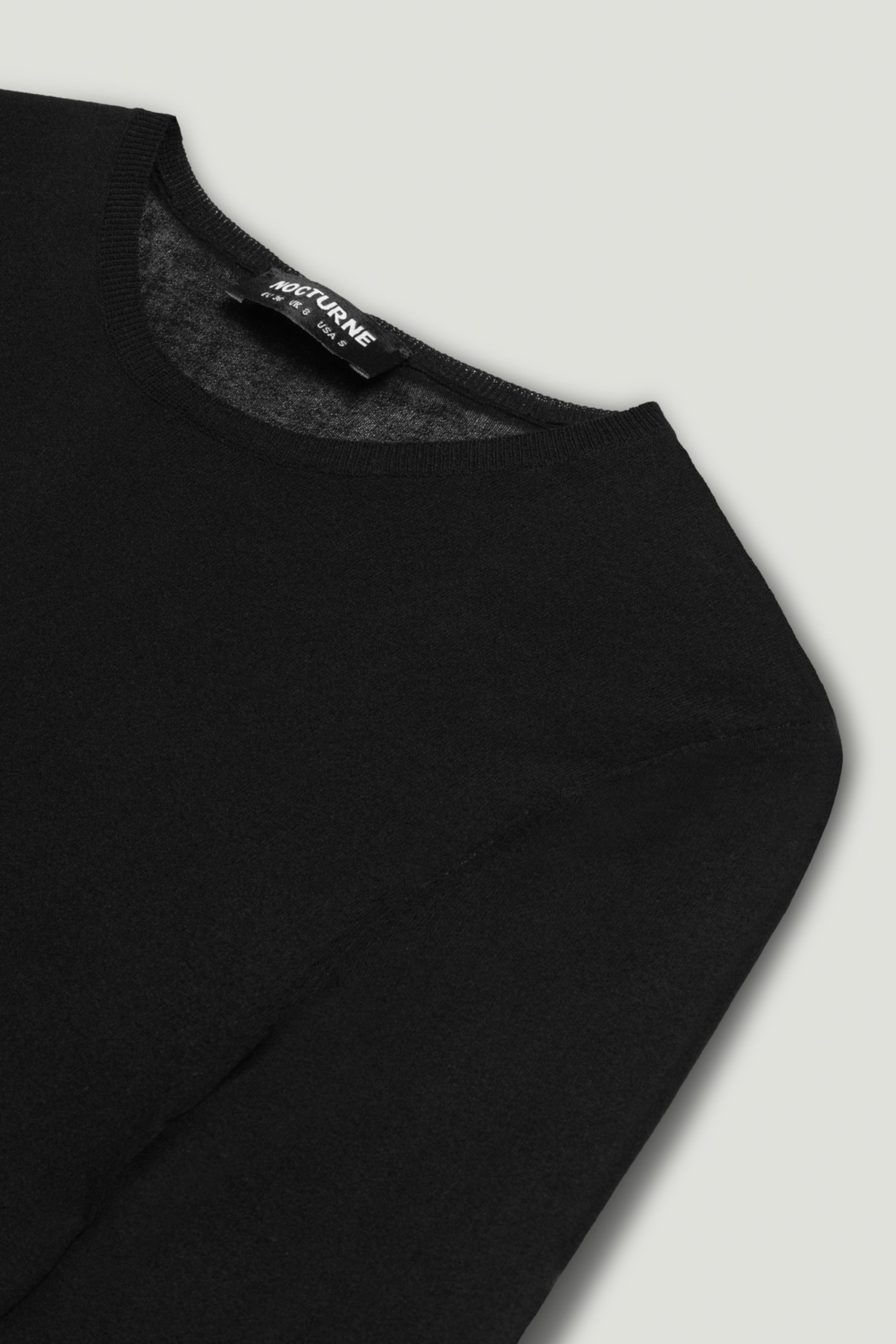 Sheer Crew-Neck Mesh Top