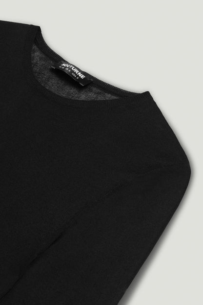 Sheer Crew-Neck Mesh Top