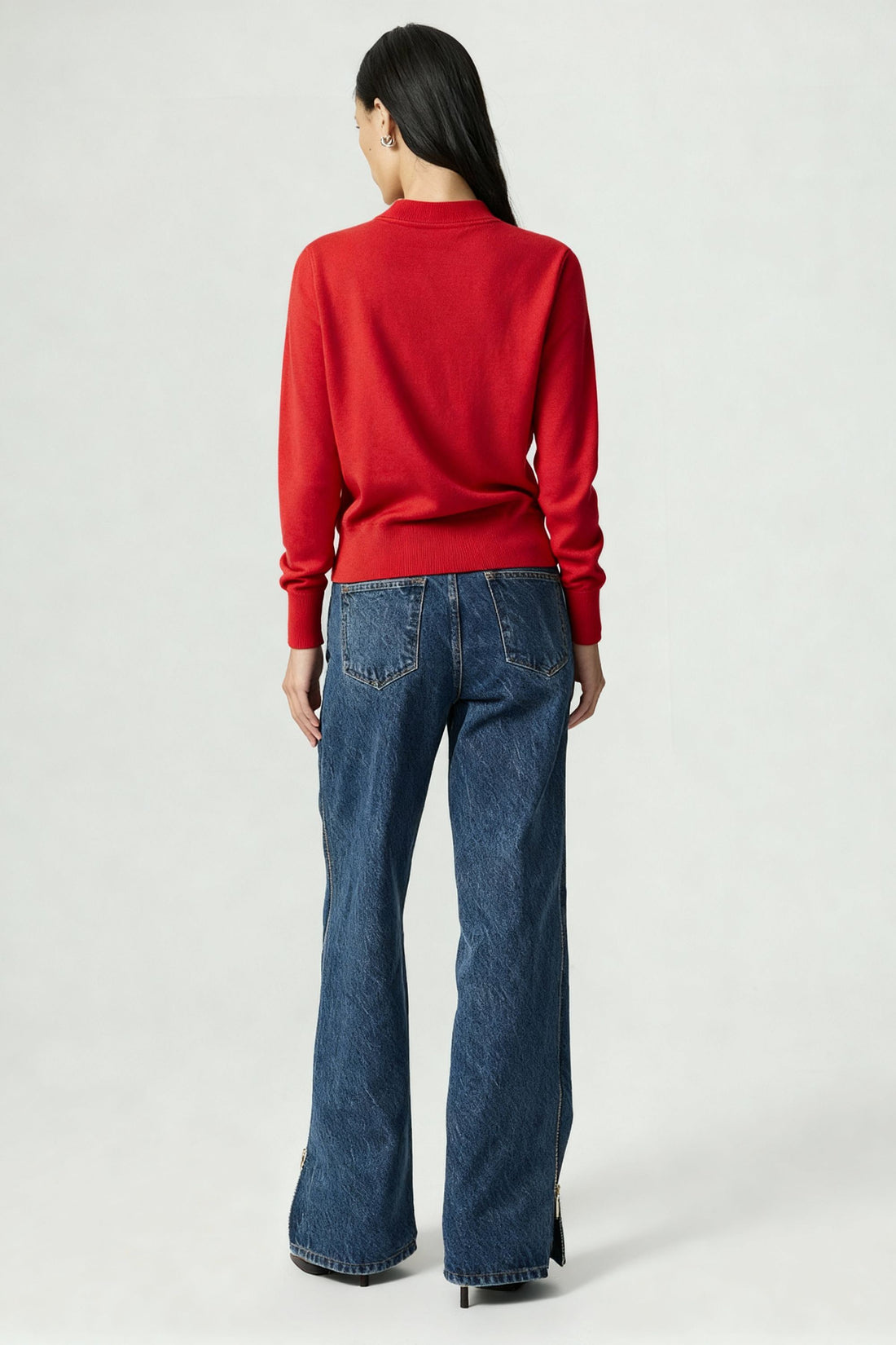 Relaxed Polo Knit Sweater