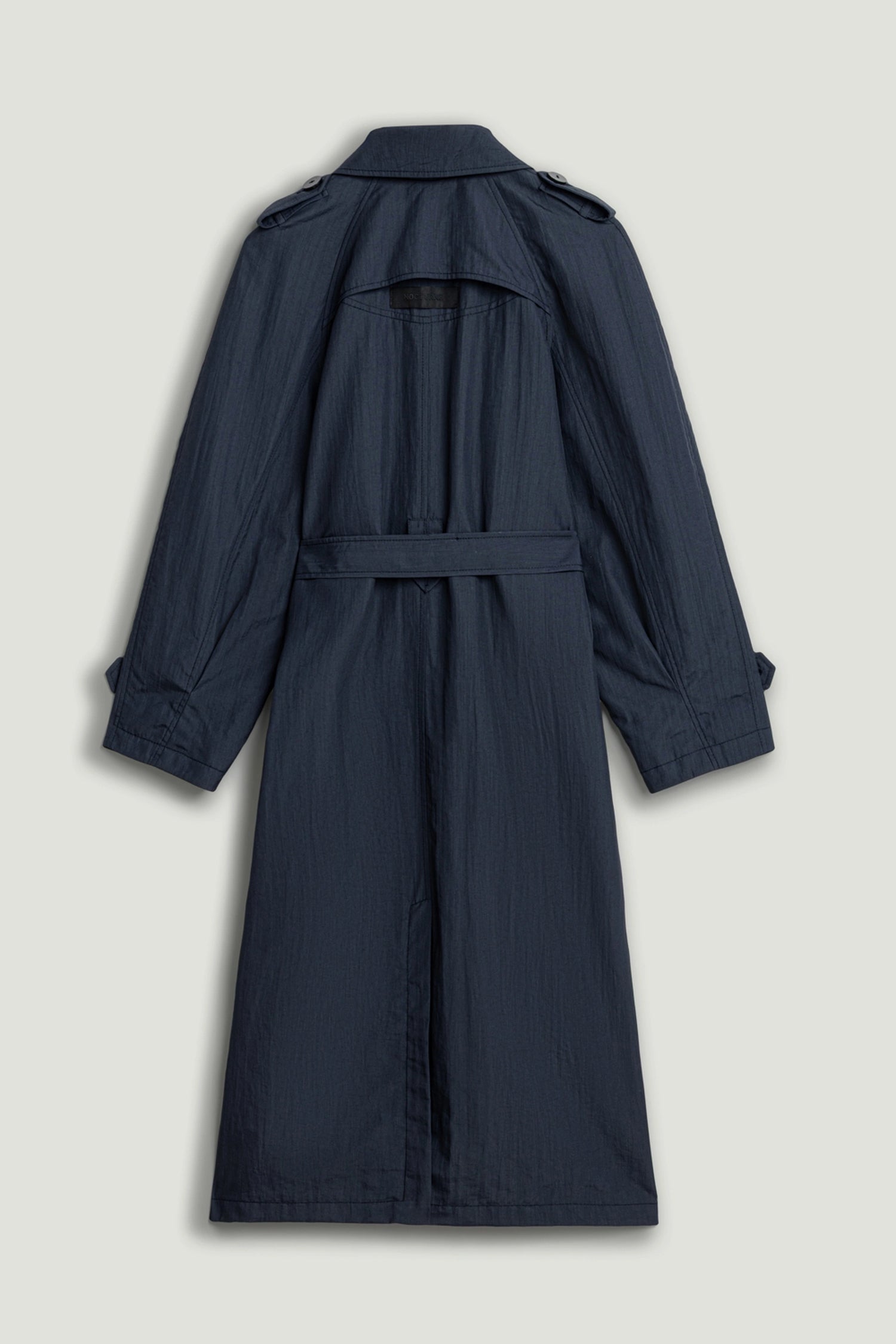 Single-Breasted Cotton Trench Coat