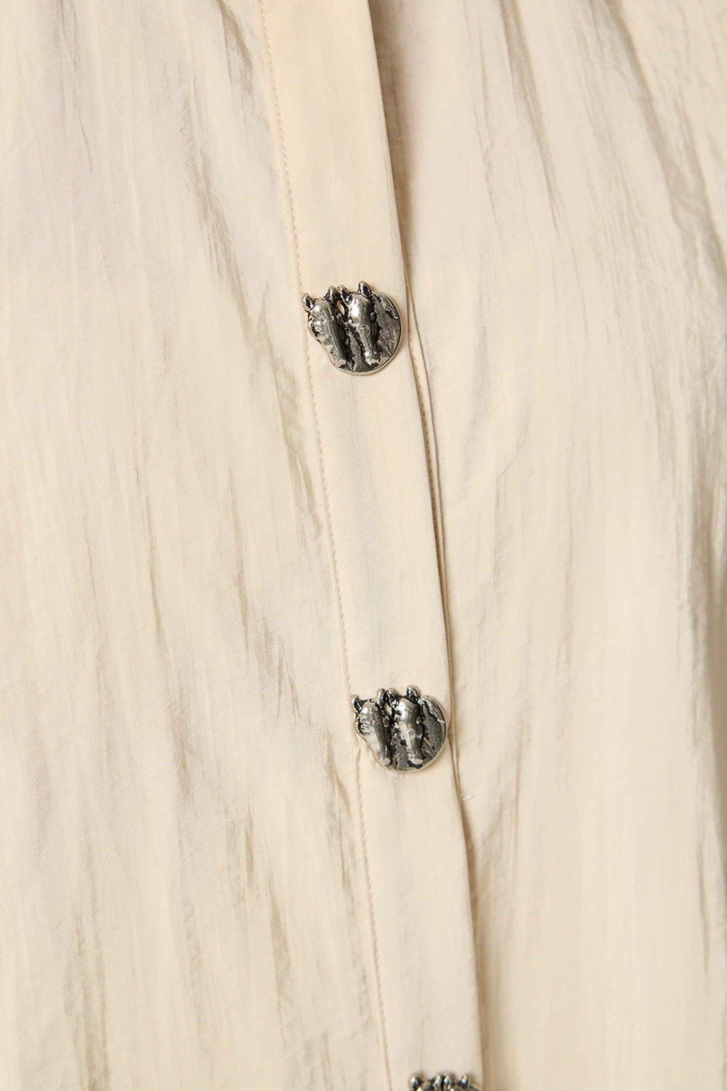 Hooded Shirt with Snap Button Details