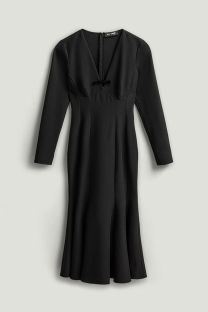 Bow Detail Mermaid Maxi Dress