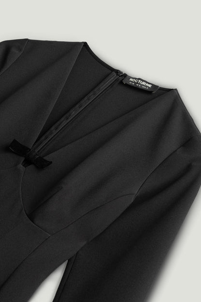 Bow Detail Mermaid Maxi Dress