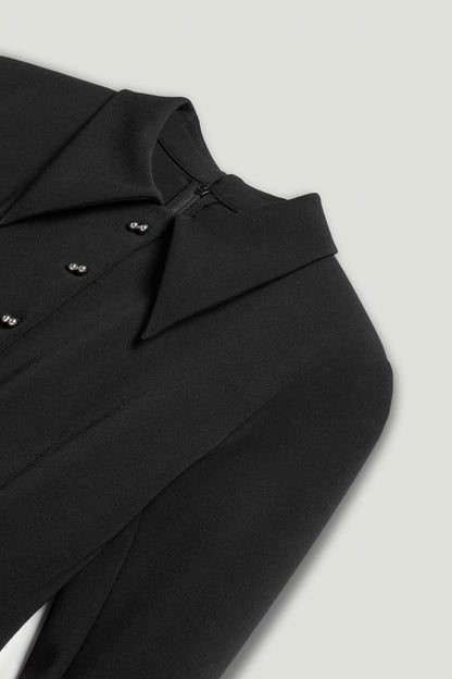 Tailored Collar Mini Dress