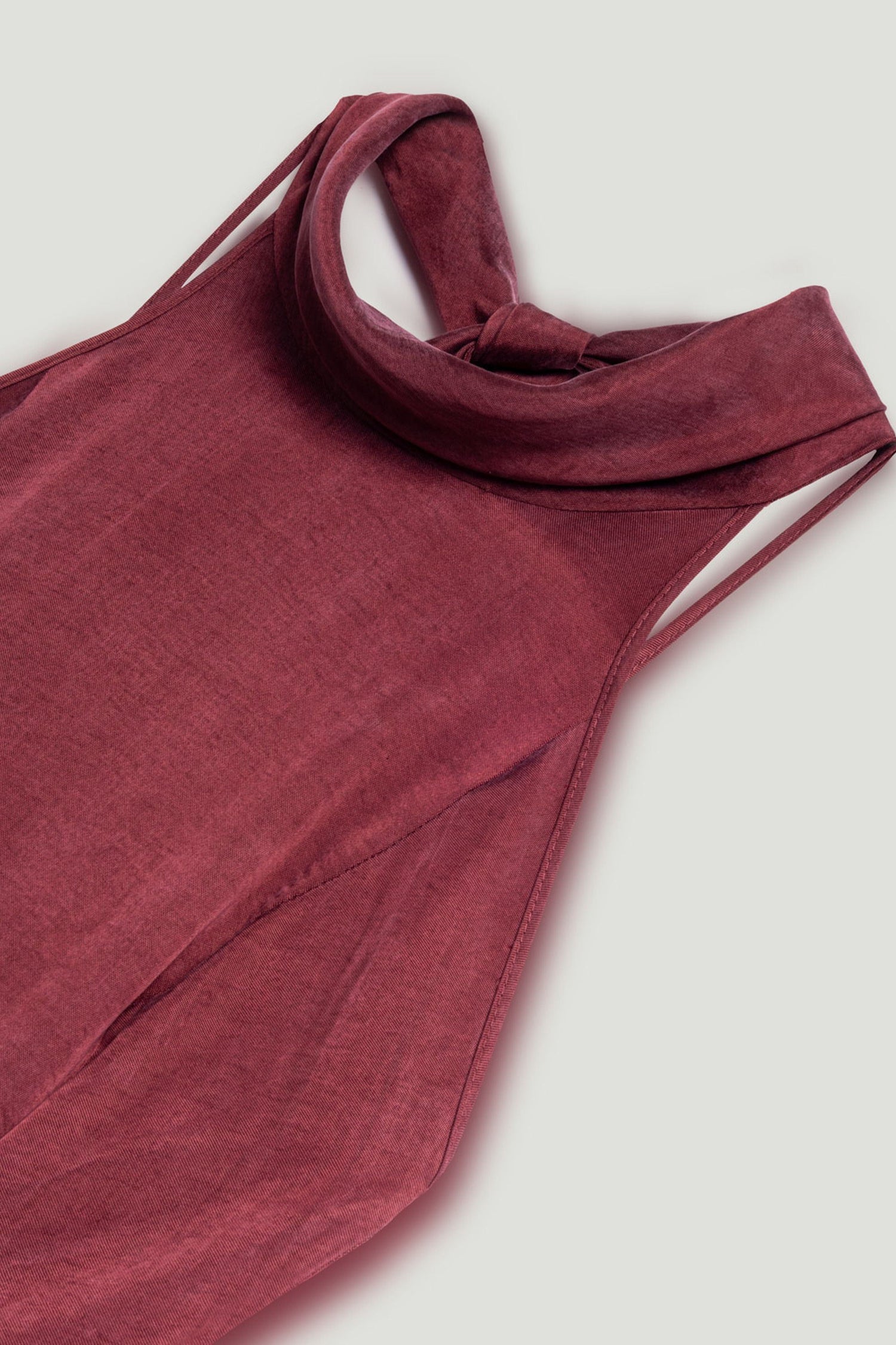 Backless Tie-Back Halter Dress