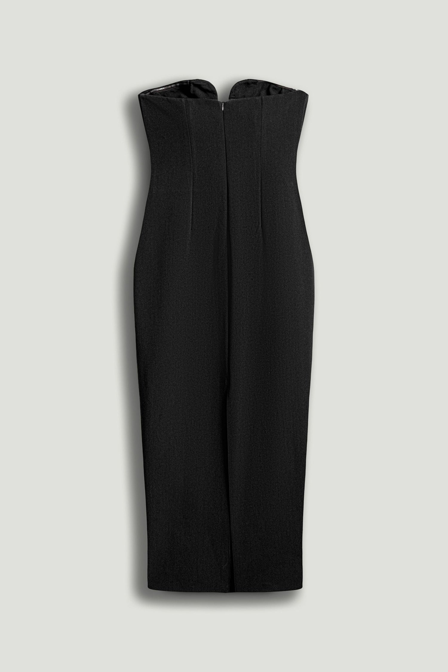 Strapless Sweetheart Midi Pencil Dress