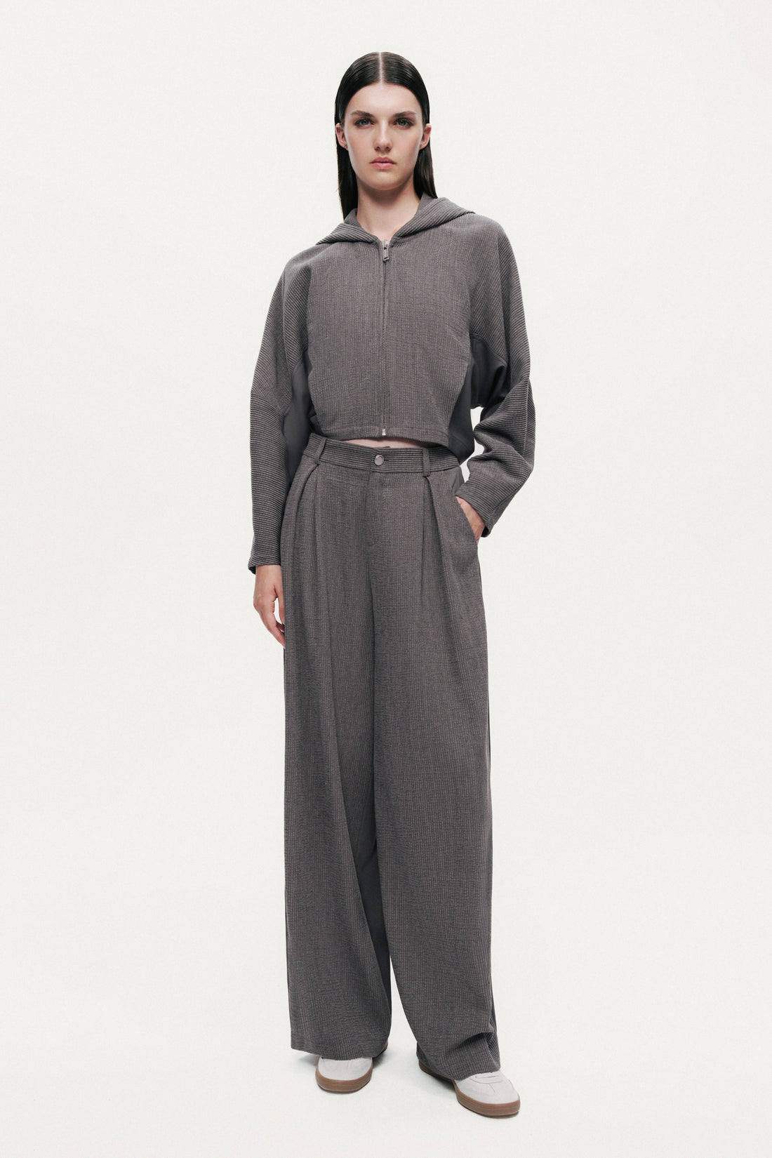 High-Rise Tailored Pants
