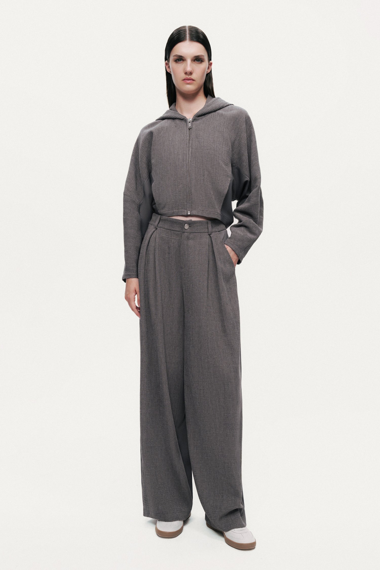 High-Rise Tailored Pants