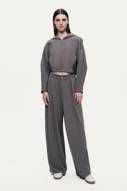 High-Rise Tailored Pants