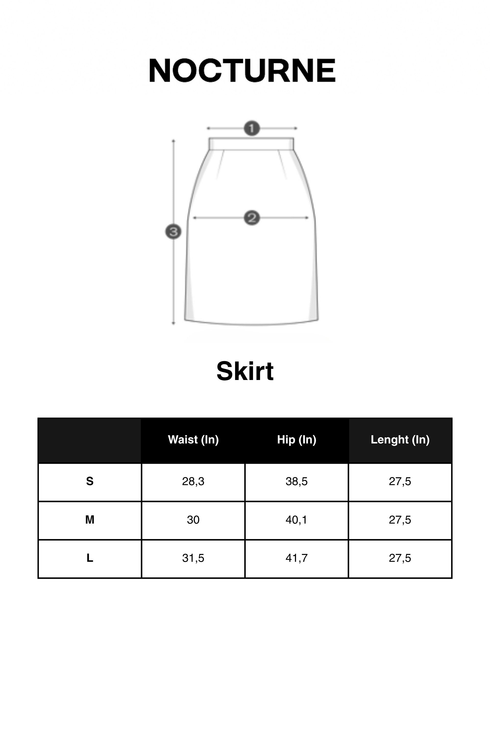 Buckle Detail Front-Slit Skirt