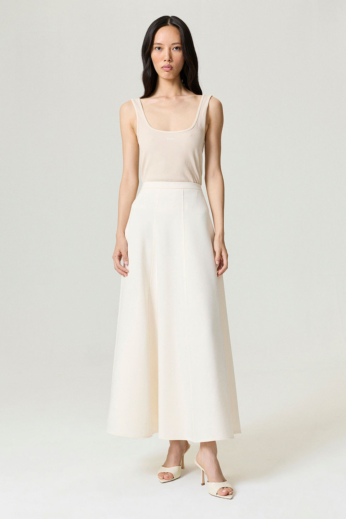 Flared Maxi Skirt
