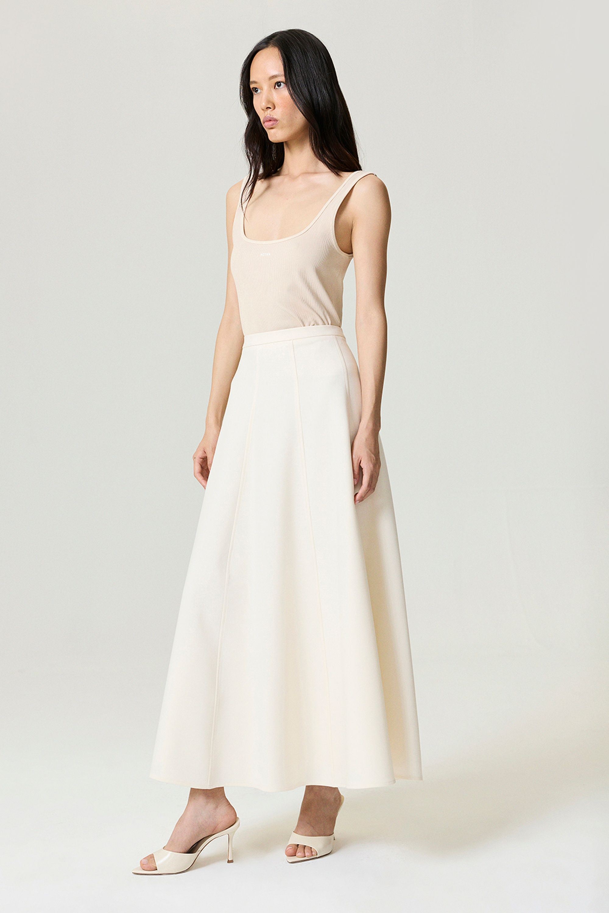Flared Maxi Skirt