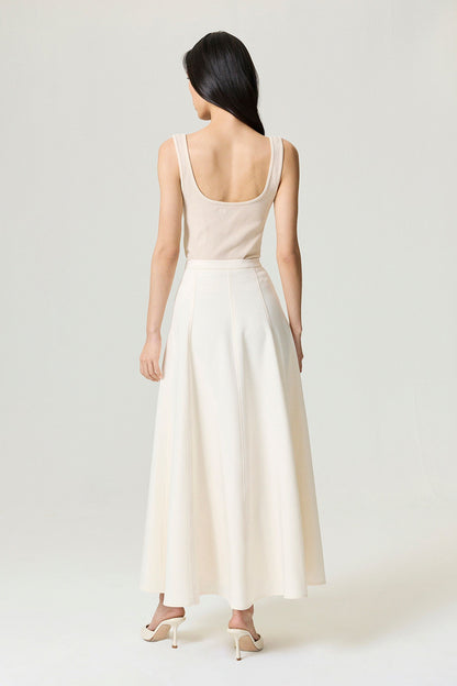 Flared Maxi Skirt