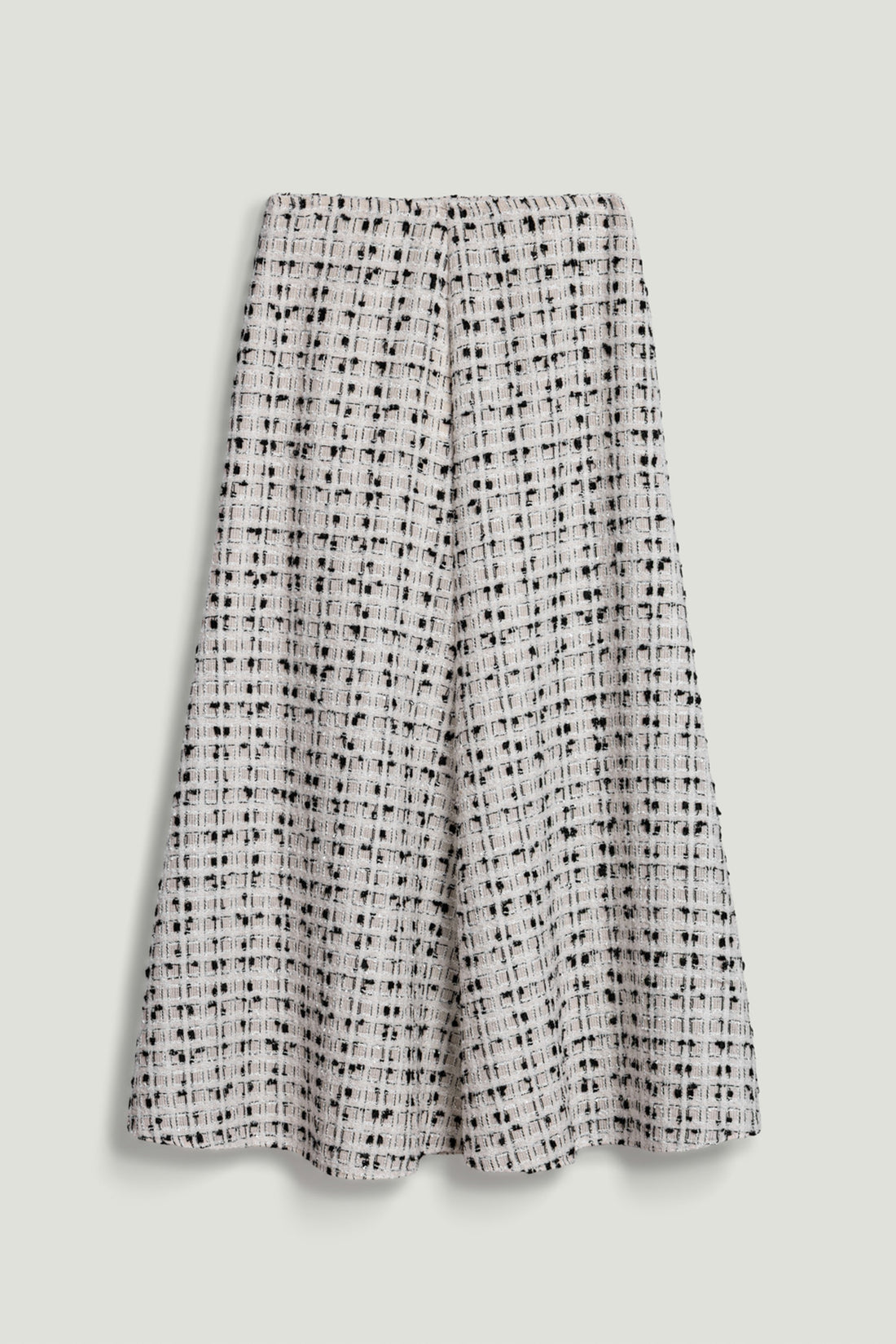 Patterned A-Line Midi Skirt
