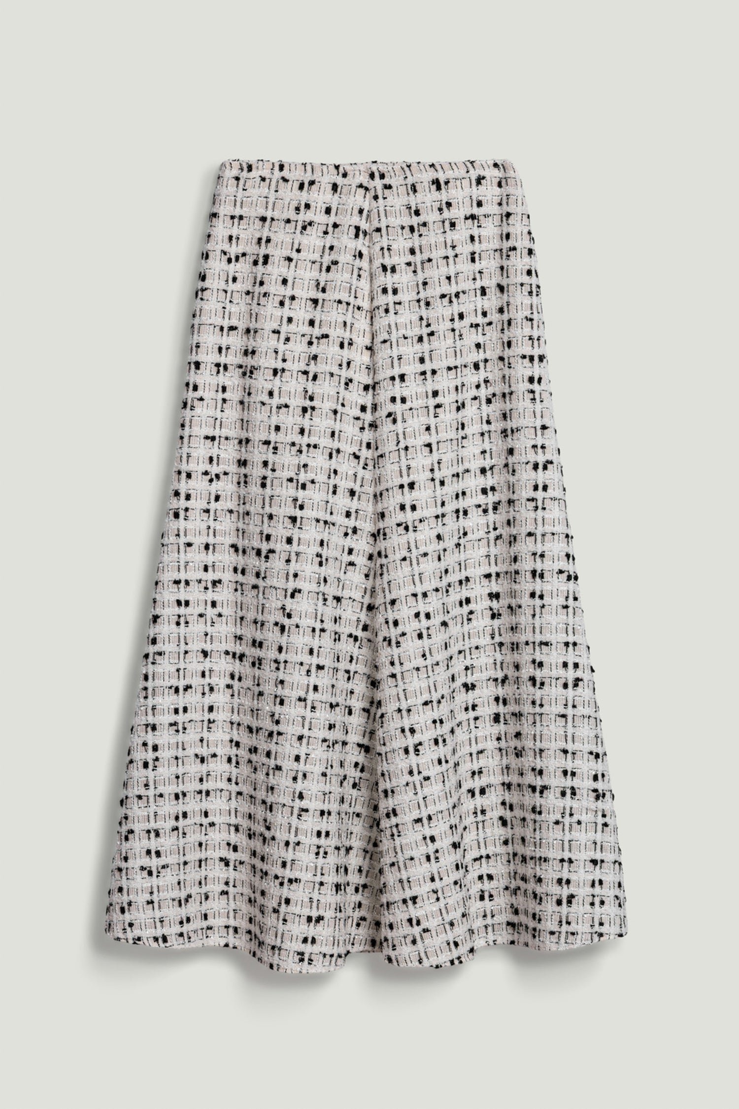 Patterned A-Line Midi Skirt
