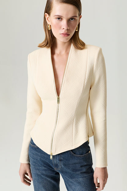 Zipper Detailed Blouse