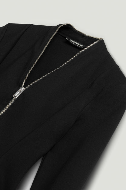 Zip Detail Blouse