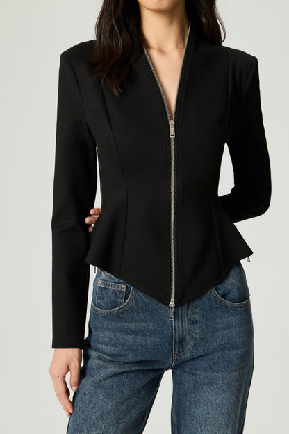 Zip Detail Blouse