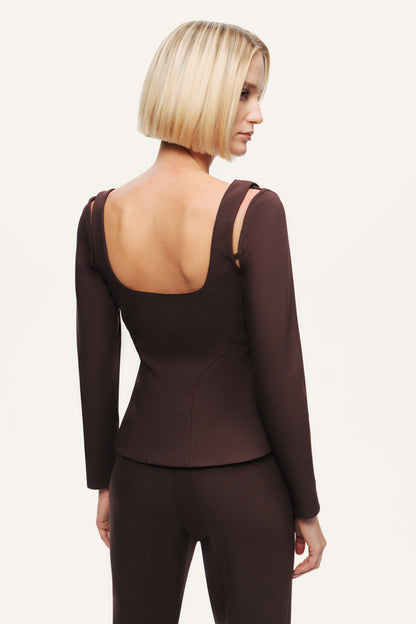 Cut-Out Sweetheart Corset Top