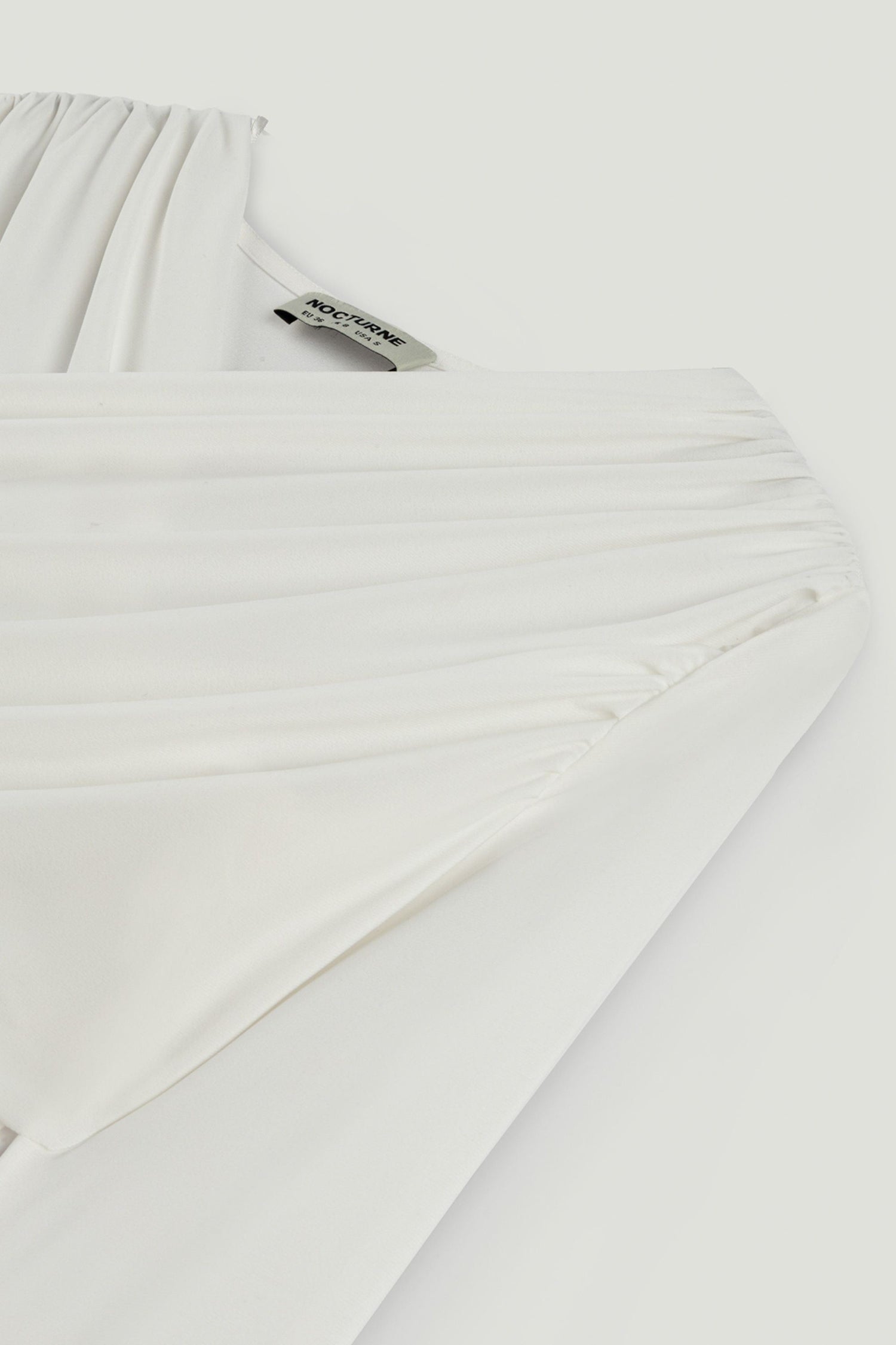 Draped Detail Long Sleeve Top