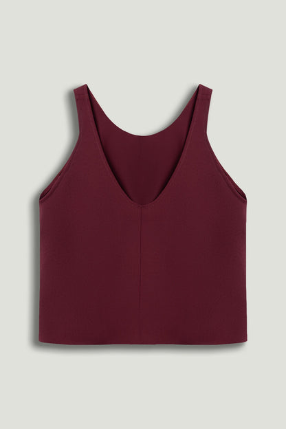 Minimalist Sleeveless Crepe Top