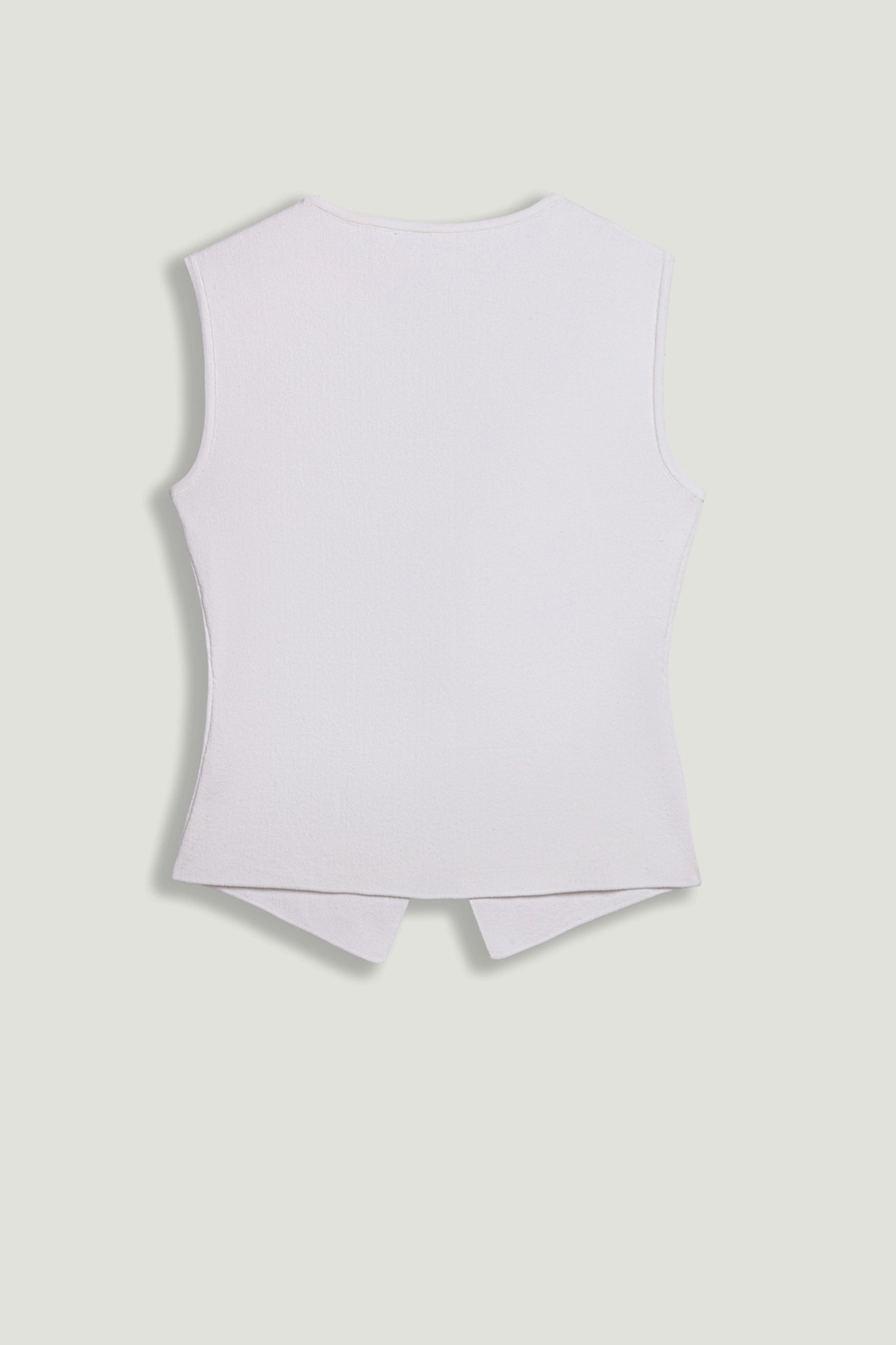 Embellished Sleeveless Knit Top