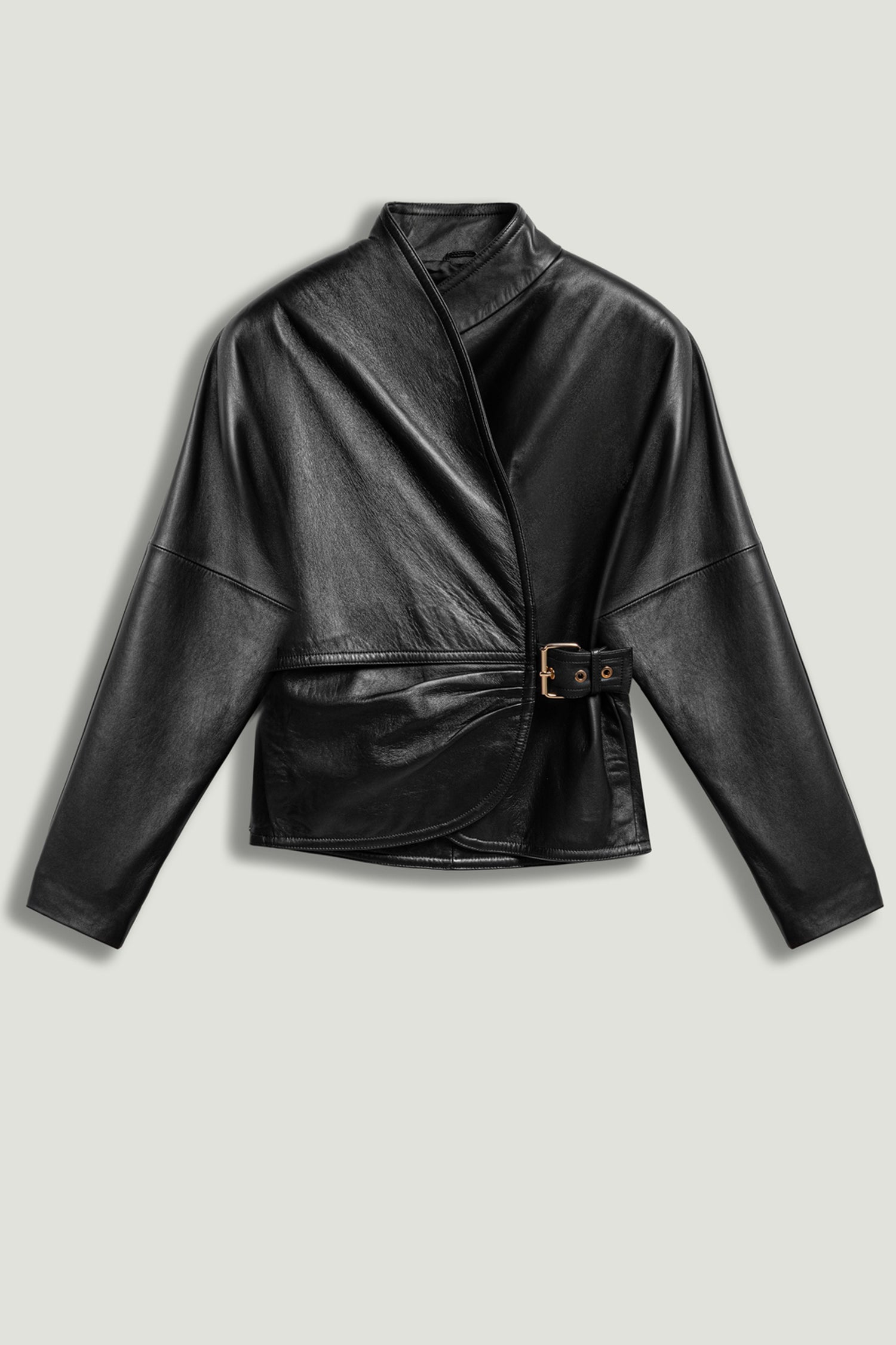 Leather Wrap Jacket