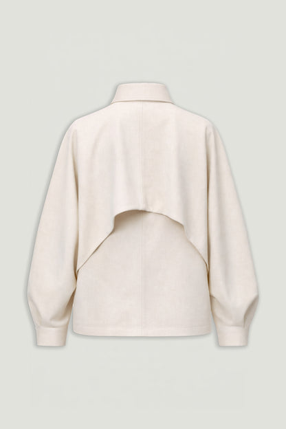 Cropped Batwing Jacket